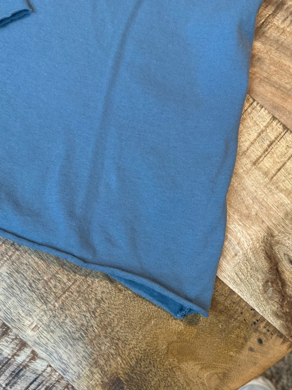 Frank & Eileen Patrick Popover Henley Collared Shirt Heritage Jersey Slate Blue - Picture 11 of 16